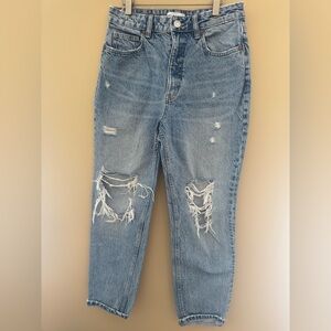 Zara Light Blue Boyfriend Jeans